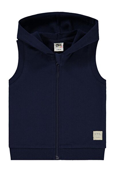 Civil Baby Civil Basic Timeless Hooded 6-18 Months Vest - Navy Blue 12-18 Months