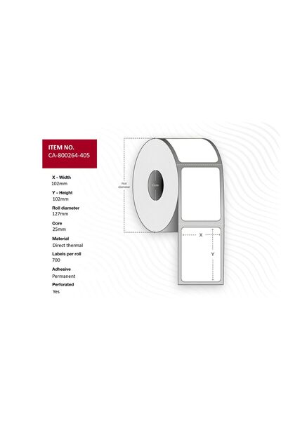 Other Capture Thermal Labels 102x76mm Core 25mm 930 per Roll