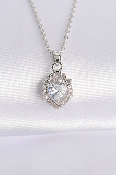 Skygo 316L سلسلة فولاذية فضية اللون حجر الزركون قلادة رابونزيل - TJ-BKO8692