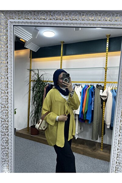 markazzi Πουκάμισο κιμονό με λεπτομέρεια με κορδόνια