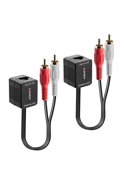 Other Lindy przedłużacz audio stereo Cat.5/6 100M 2x RCA, 70460