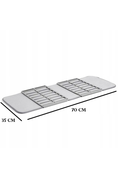 zola Foldable shoe drying mat, absorbent textile base and plastic support, 70 x 35 cm