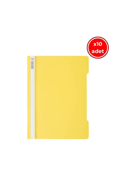 Noki Екологічні файли, 10 штук, упаковка по 50 штук, формат А4, 2 отвори, жовті