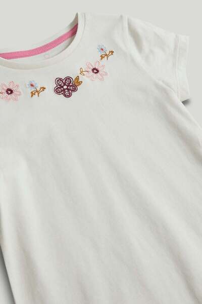 MOTHERCARE Cream T-Shirt and Hoodie Set