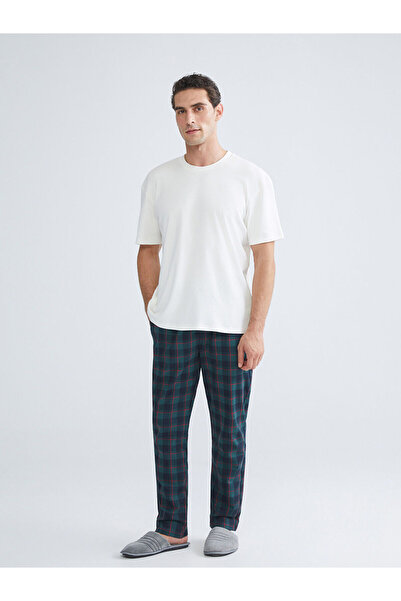 LC Waikiki Vizyon New Season Standard Mold Plaid Pantaloni de pijama pentru b...