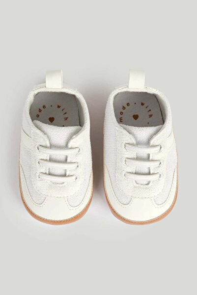 MOTHERCARE Cream Retro Pram Trainers