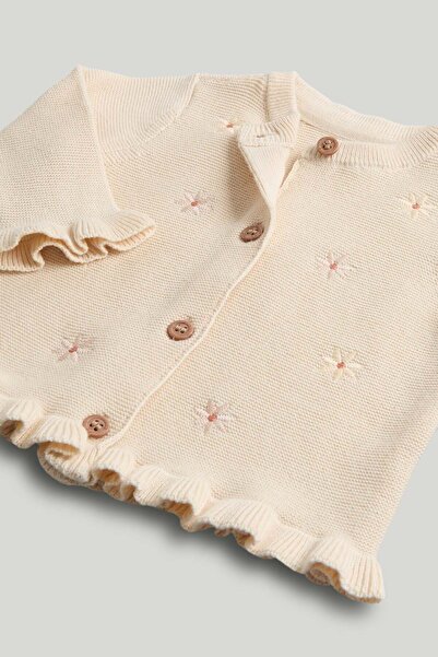 MOTHERCARE Cream Embroidered Cardigan