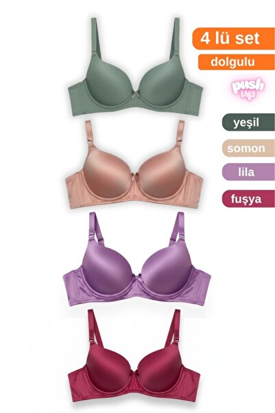 ARMİLLİA DİMODA Women's 4-Piece Padded Support Bra – Comfortable and Stylish ...