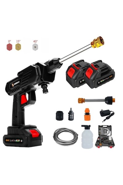 dalimag Aparat de spălat cu presiune fără fir HERRAX cu motor fără perii, 2 b...