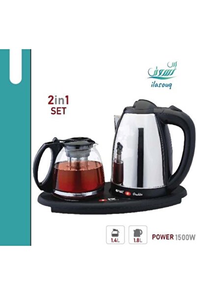 Orbit Electric Kettle 1.8L with 1.4L Teapot
