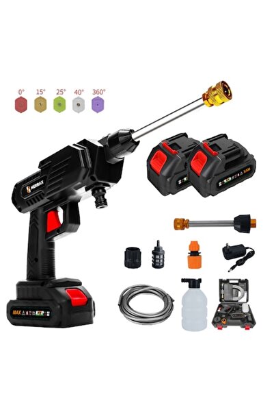 dalimag Aparat de spălat cu presiune fără fir HERRAX cu 2 baterii Li-ion de 1...