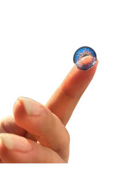 RABIR True Sapphire Koyu Mavi göz takma kirpik yıllık kullanım 14mm