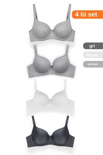 ARMİLLİA DİMODA Sutien pentru femei, fără căptușeală, din 4 piese – Design co...