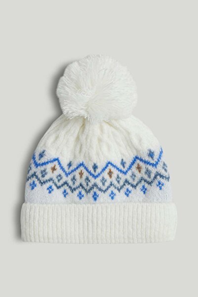MOTHERCARE Cream Knitted Baby Hat