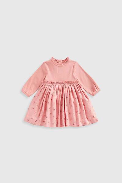 MOTHERCARE فستان منسوج وردي