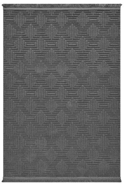 SEYRAN HALI Ruby Antrasit Halı Salon Oturma Odası Çocuk Odası Yatak Odası Hal...