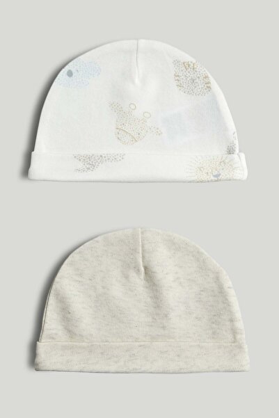 MOTHERCARE 2 Pack Cotton Baby Hats