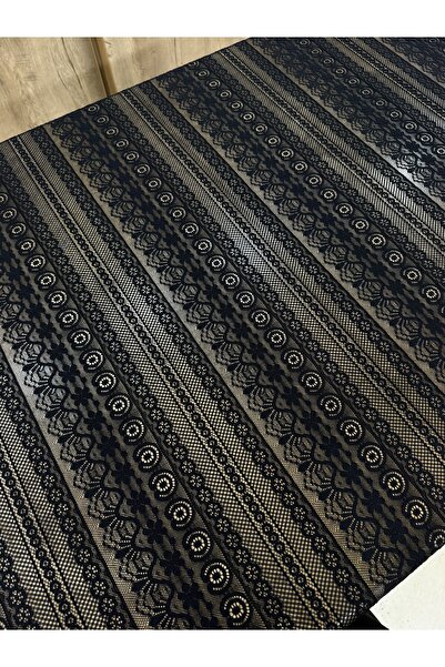 METERİAL Stretch Fabric Black Striped Patterned Lace Fabric – 135 cm Width |   Flexible a Piped K – Dress Fabric