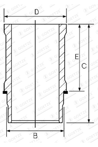 GOETZE ENGINE Цилиндрова втулка Citroen Bx/Visa/Xantia Peugeot 205 1/205 2/305 2