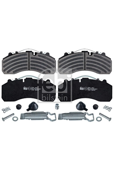 FEBI BILSTEIN Комплект спирачни накладки за преден мост, дискови спирачки Daf...