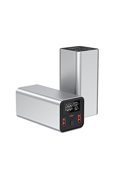 Voltres External Battery 20000mAh, 65W Charging Power, 1x USB-C & 2x USB-A, Trickle Mode, Compact