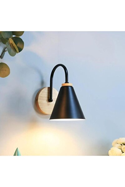 AB Luxury Concept Corp de iluminat de perete, E27, model nordic, negru, abaju...