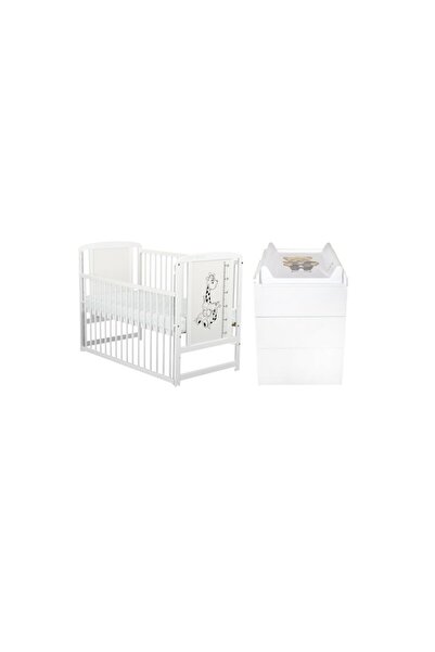 Babyneeds Set mobilier pentru copii, BabyNeeds: Patut din lemn de pin si MDF,...