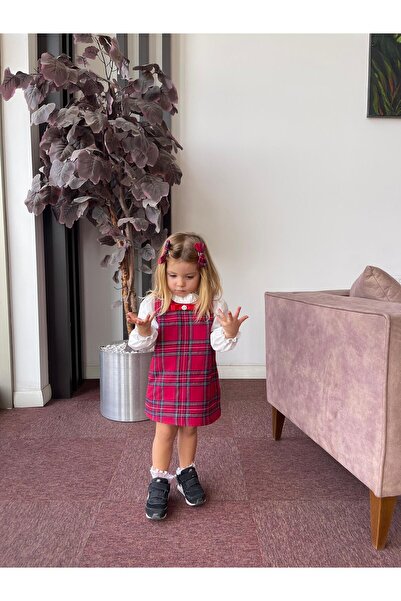 İPEKACOUTURE Girl's Plaid Dress