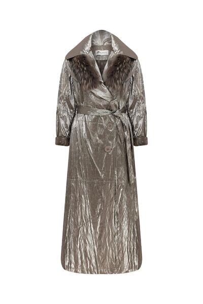 MissWhence Shiny Mink Women's Top Coat23234519