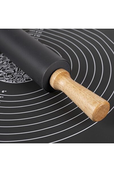 EBA Set Sucitor si Plansa pentru Aluat eBA®, cu diagrama de dimensiuni, 60 x 40 cm, negru