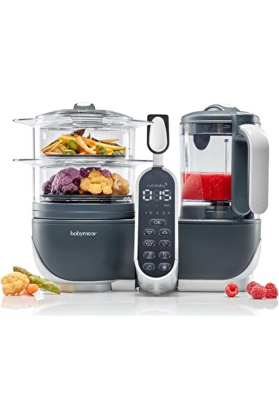 Babymoov معالج طعام وخلاط نيوتري بيبي (+) - رمادي صناعي