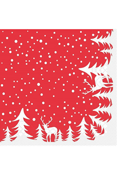 Mank Șervețele de masă, 3 straturi, hârtie de mătase - Marvin (model de iarnă...