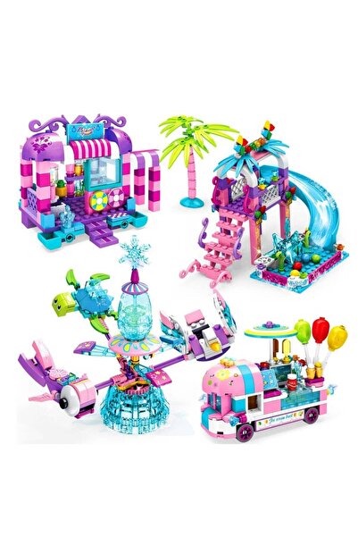 COOYA Girls Building Blocks Toys, 4 Models Randomly Shipped, Princess Building Blocks