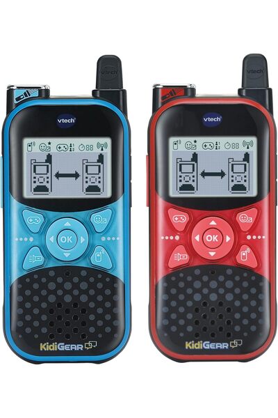 VTech Baby جهاز اتصال لاسلكي KidiGear من VTech Explorer - أجهزة اتصال لاسلكية خارجية للأطفال (5 سنوات فما فوق)، مصباح يدوي، مؤثرات صوتية،