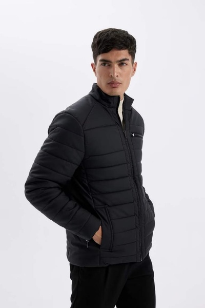 DeFacto Чоловіча шкіряна куртка та піджак X4014AZ/BK27 BLACK