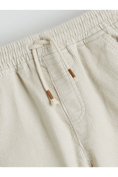 LC Waikiki Özmarka Yeni Sezon Beli Lastikli Kadife Erkek Çocuk Pantolon