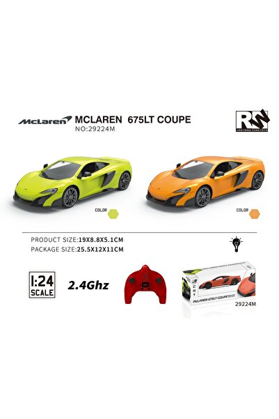 RW سيارة مكلارين 675LT كوبيه مع جهاز تحكم عن بعد وإضاءة وصوت 1:24
