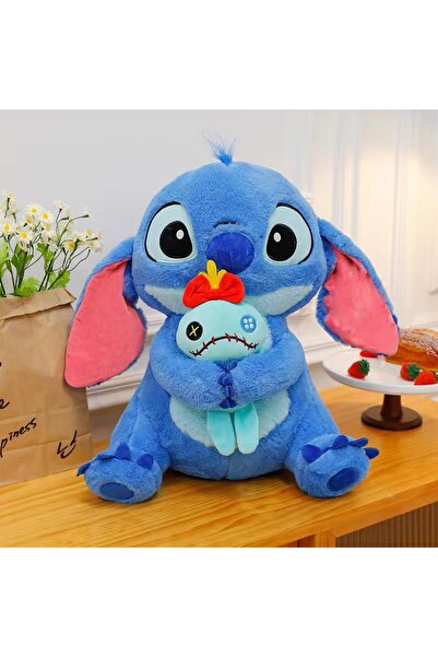 onestophube Stitch & Angel Peluş Oyuncak (Sevimli Kucaklama Serisi) 40 Cm