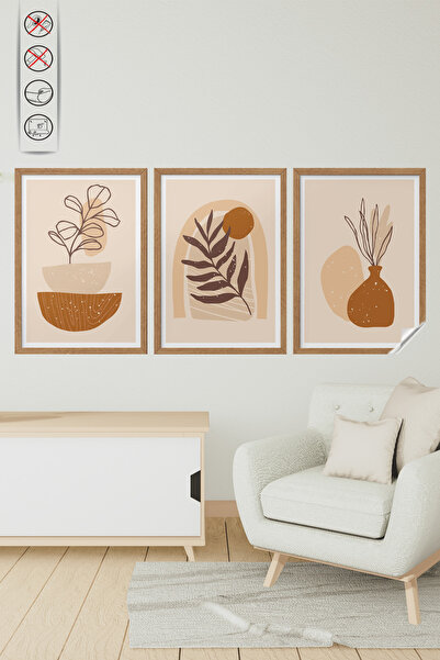 Akıllı Kağıt Statik Tutunma Özellikli Tablo - Poster Modern (Model- 5)