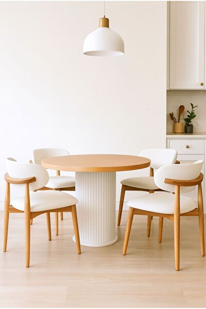 Albero Home Sembol Yuvarlak Masa Takımı