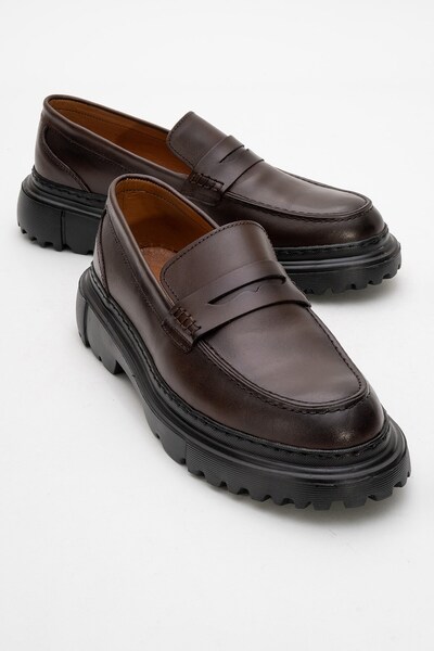 maximoda Чоловічі черевики з натуральної шкіри, з підошвою, без шнурків, з внутрішньою і зовнішньою шкірою