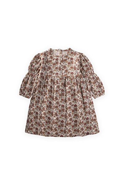 Cigit Dress 4-12 Years Beige