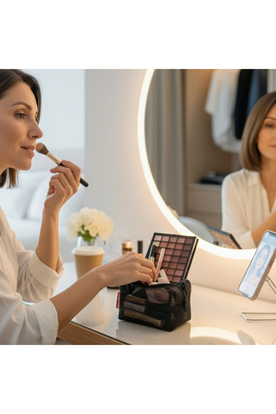 Baghashtag Mini Siyah File Clutch Çanta