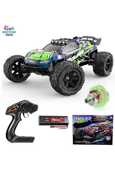 Brother Toys 80 KM/H Hız Yapan Süspansiyonlu Profesyonel Kumandalı Arazi Aracı Rock Crawler Servo Motor 46 Cm.