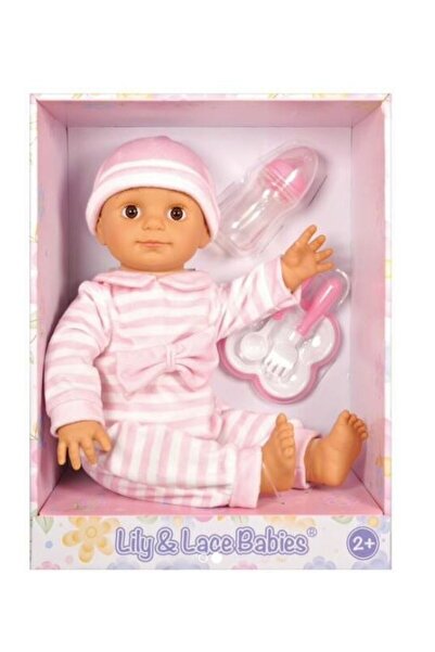 Lotus Lily & Lace Babies Baby Doll with Feeding Set 18"