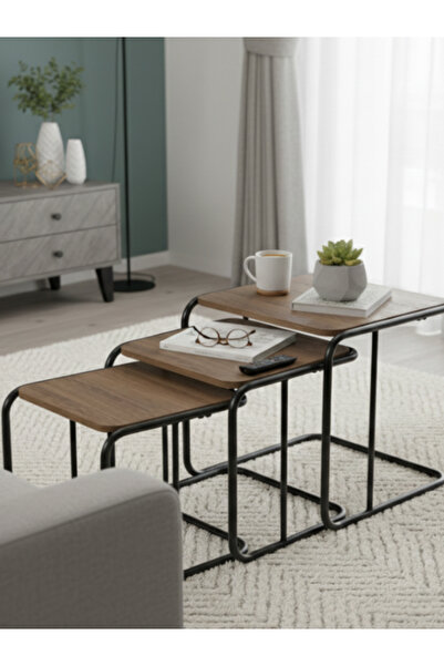 BEC13 3-piece coffee table set with a gradient design