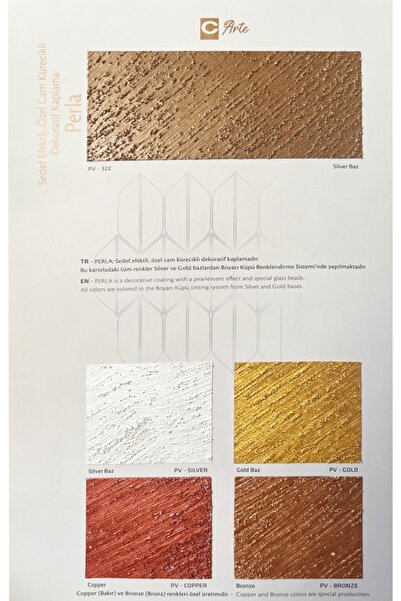 CUBO PERLA SEDEFLİ CAM KÜRECİKLİ DEKORATİF DUVAR BOYASI