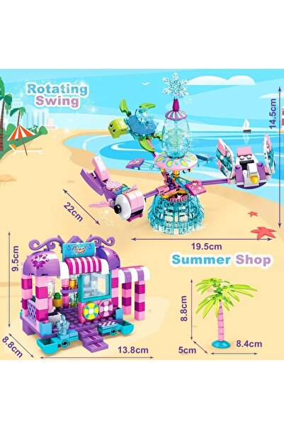 COOYA Girls Building Blocks Toys, 4 Models Randomly Shipped, Princess Building Blocks