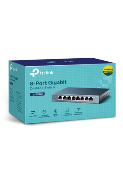 Other TP-Link TL-SG108 8-Port Metal Gigabit Switch - 8 Ports - Unmanaged