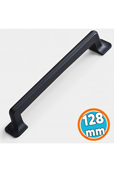 NZB Mobilya Çekmece Mutfak Dolabı Dolap Kapak Kulpları Kulbu Kulpu Siyah Metal 128 mm-12.8 cm